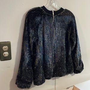 ASOS sequined Blouse matching co ord set midi skirt 4